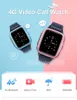 Wonlex Smart Watches Barn Android OS 4G Simkort Videosamtal för presenter SmartWatch KT15 Minitelefon GPS SOS Anti Lost Tracker 220713
