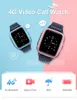 Wonlex inteligentne zegarki dla dzieci Android OS 4G karta Sim połączenie wideo na prezenty SmartWatch KT15 Mini telefon GPS SOS chroniący przed zgubieniem Tracker 220713