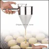 Bakgebakgereedschap bakware keuken eetbar huizen tuin roestvrijstalen beslag pancake ball dispenser cake cupcake deeg trechter huis