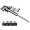 105 Degree Right Angle Driver Screwdriver Set Socket Holder Adapter Adjustable Bits Drill Bit Tool 1/4 inch Hex Bit