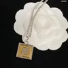 Mens Pendant Necklace Designer Jewelry Silver Chain Necklaces For Women Men Fashion Luxurys Hip Hop Heanpok 22052102R