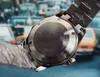 43 мм хорошие черные мужские часы автоматическая механическая стальная корпус серебряный нержавеющий ремешок