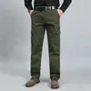 Heren losse multi-pocket casual overalls plus size vier seizoenen katoen broek buiten 220325