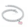 Moda damska bransoletka marka marki Nowy okrągły perłowy niebieski czerwony różowy bransoletka Pearl G220808