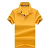 Męskie polo męskie solidny kolor krótko-rękawoeved koszula Summer Men's Business Formal Casual Tchenable Tee Mensmen's Men's BLES22