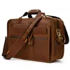 Duffel Bags Multifunction Tote Vintage Male Big Pleack Back Подличный кожаный портфель мужчина 17 "Бизнес -путешествие ноутбука