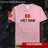 فيتنام بلد العلم تي شيرت مجانا مخصص القميص ديي رقم 100 القطن تي القمصان الرجال النساء أعلى الهيب هوب قميص tirt 220616