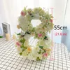 Decoratieve bloemen kransen 3D bloemen rozenbrieven nummer voor baby shower verjaardag decoratie creatief kunstmatig bloemenwandfeest evenement w