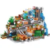 Mountain Cave My World Bricks The Mine Mechanism Inglys Building Block Action Figures Compatible My World Set Gifts Toy G220524