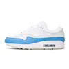 air max 1 Concepteur 1 87 hommes courants chaussures anniversaire Royal Aqua Parra Bred Chaussure Hommes Baskets Femmes Sneakers