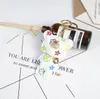 Bear Design Car Keychains Flower Bag Pendant Charm Keyring Holder PU Leather Animal Key Chain