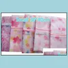 Ship 100Pcs Small 30*40Cm Flower Printed Bra Clothes Laundry Bag Washing Hine Nylon Net Mesh Hosiery Lingerie Zipper Drop Delivery 2021 Bags