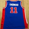 2022 고품질 남자 셔츠 데니스 # 10 Rodman Jerseys, Isaiah # 11 Thomas Bill 40 # Laimbeer Grant 33 # Hill Basketball Jersey