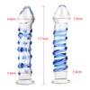 Crystal Glass Dildos G-spot Anal Butt Plug sexy toys for Woman Female Masturbator Adult Products