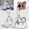 Pendant Necklaces Custom Portrait Necklace.Po Necklace.Engraved Picture Necklace.Picture Necklace Heart.Custom Personalized Po Necklace.