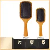 Detangling Brush Softkudde Överlägsen Massage Comb Wood Air Cust Combs