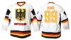 CEUF -teamet Tyskland Deutschland Ice Hockey Jersey Men's Brodery Stitched Anpassa valfritt antal och namntröjor