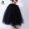 스커트 수제 재고 와인 레드 Pleated Maxi Tulle Womens 우아한 빅 스윙 롱 하이 웨이스트 성인 투투 스커트 스커트 스커트