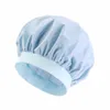 Wodoodporny elastyczny szeroki pasek dla kobiet nocna pielęgnacja włosów czapki maska ​​prysznic prysznic prysznicowa czapka nocna kapelusz solidny kolor