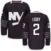 2016 Vintage 2016 Black Mens New York Hockey Jerseys Cheap Blue White Black #2 Nick Leddy Jersey Discounted Jer