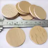 Tranches de bois naturel Outils d'art et d'artisanat Disques ronds non finis Cercles en bois de 3,8 cm Prêts à être peints et décorés Bord biseauté