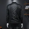 Heren Jackets Men's Men Luxe Vintage Bronze Print Jacket 2022 Autumn Slim Fit Bomber Stand Collar Casual Coat Streetwear Plus Maat