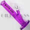 12 pulgadas de altura pesada bongs nuevo diseño de vidrio tubo de agua pyrex vidrio vaso bong 5mm grueso grueso plataforma burbujero recto tubo asiento