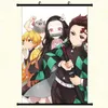 90cm Party Toys scrolls Banners Demon Slayer Cartoon Hang picture Kazuma Tanjiro Nidouzi Hand donew Regalo de Halloween para niños