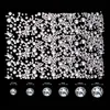 2000 Stück flache AB-Kristall-Strasssteine, Nagelkunst-Dekorationen mit Pinzette und Punktierstiften, Maniküre-Nagelwerkzeuge zum Basteln, Gesicht