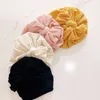 12pc/çok büyük knotbows türban waffle kafa sarar babes bandanas çocuk kız bebek beanie kaps bebek fotoğraf prop saç aksesuarları