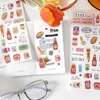 Gift Wrap Cute Snack Food Sticker Scrapbooking Material Junk Journal Supplies Kawaii Diary Deco Stickers Notebook Diy Decoration CraftGift G