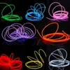 Neon znak elastyczny 10 kolorów LED LED Light do 300 cm El Wire Rope Rube Light Lights Glow Party Auto Dekoration