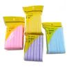 12pcs/paket yumuşak sıkıştırılmış yüz temizleme sünger ped eksfoliator kozmetik puf 6 renk seçmek için