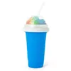 İçecek eşyası plastik dondurma sıkma bardak kapak gıda sınıfı silikon dondurulmuş slushy üreticisi DIY smoothie fincan sıkıştırma bardaklar hh22-170