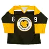 Thr Custom LETTERKENNY SHAMROCKS Série TV Maillots de hockey pour adultes # 69 Shoresy