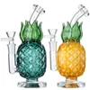 Ship By Sea Pineapple Hookahs Recycler Smoking Accessories Bubbler Perc Percolator Thick Glass Water Bongs With Bowl Six Colors Available Dab Oil Rigs WP2194