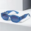 Sunglasses Retro Frame Gradient Eyewear Women Luxury Sun Glasses Men Fashion Rectangle Jelly With Metal Hinges UV400