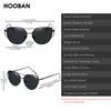 Hooban Classic Cat Eye Sunglasse Fashion Metal Big Cateye Sun Sun Ladies Vintage Mirror Shades UV400 220514