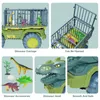 Enfants Dinosaur Transport Car jouet surdimensionné inertiel Truck Tire Back Vehicle With Gift for Kids Boy 220507
