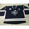 Chen37 C26 Nik1 Men Vintage CHL Rimouski Oceanic 11 Alexis Lafreniere Frederik Gauthier med 50 -årsjubileum Patch Hockey Jersey Custom Any Name eller Number