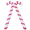 Uppblåsbara julkanaler Klassisk lätt hängande dekoration Lollipop Ballong Xmas Party Balloons Ornaments Utmärkningar Present 88cm / 35inch Sn4522