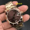 Classico orologio da donna di lusso da 36 mm meccanico automatico in acciaio inossidabile con lunetta quadrata con diamanti Roma