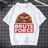 T-shirts masculins Fighter anime baki t shirts imprimement o-cou à manches courtes pour hommes yujiro hanma grappler chemise hip-hop huile de qualité hommes