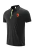 22 El Ahly Polo Leisure-skjortor för män och kvinnor på sommaren andas Dry Ice Mesh Fabric Sports T-shirt-logotyp kan anpassas