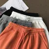 Yaz kadın spor şortları kısa pantolon vintage pist şort cep geniş bacak gevşek pantolon yüksek bel unisex sokak kıyafeti harajuku 2220704