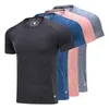 T-shirt de haute qualité pour hommes T-shirts de course à manches courtes Fiess Vêtements d'entraînement à séchage rapide Exercice Gym Sports dessus de chemise 220429