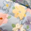 寝具セットソフト3/4pcsベッドシート布団カバークイーンキングサイズ動物の花の漫画スタイルの寝室の住宅s