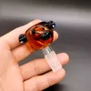 Narguilés bols en verre cochon animal bol en verre 14mm 18mm mâle plate-forme pétrolière bongs bong