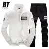 Marke Männer der Trainingsanzug Sport Anzüge Männer Fitness Jogging Gym Zipper SportswearCasual Pansts Frühling Elastizität männer Set Kleidung 220607