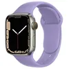 Smartwatch en silicone ordinaire pour Apple Watch Band 41mm 45 mm 40mm 44 mm 42 mm 38 mm Iwatch Band Strap Series Apple 7 6 5 4 3 2 1